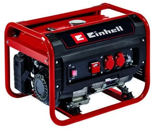 Einhell TC-PG 25/1/E5 bensiinikäyttöinen generaattori, jossa on 2x230V pistorasiaa 2400 wattia