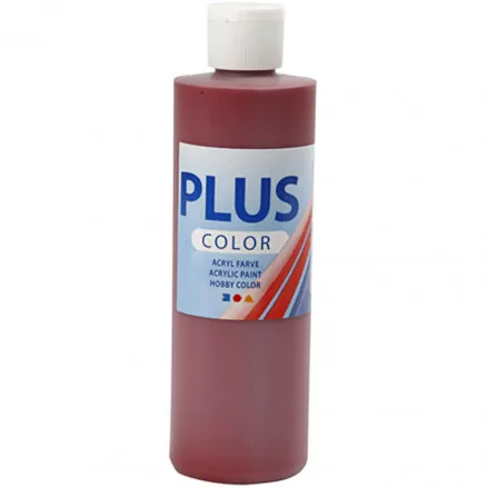 Plus Color harrastusmaali, kiiltävä punainen, 250 ml/1 pullo.
