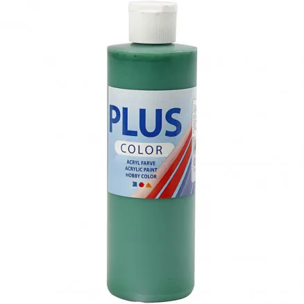Plus Color harrastusmaali, kirkas vihreä, 250 ml/1 pullo.
