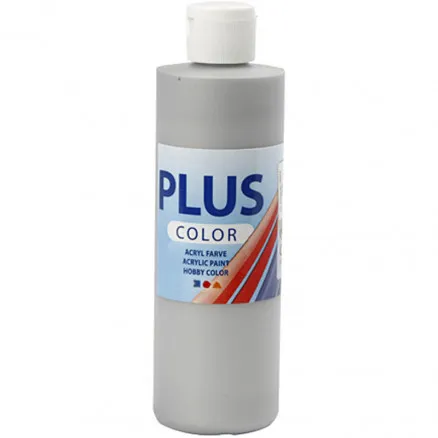 Plus Color -harrastusmaali, hopea, 250 ml/1 pullo.