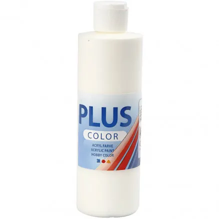 Plus Color harrastusmaali, luonnonvalkoinen, 250 ml