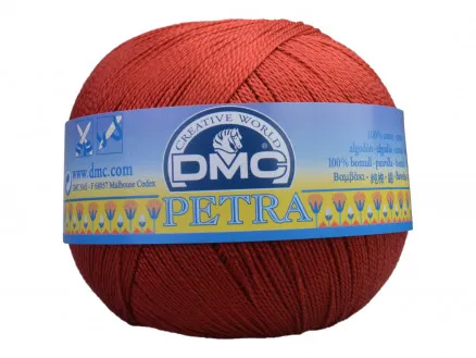 DMC Petra nro 5 Virkkauslanka Unicolor 5355 Ruosteenruskea